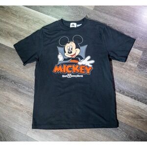 Disney Mickey Mouse Shirt Mens Large Vampire Graphic Tee T-Shirt Disney World